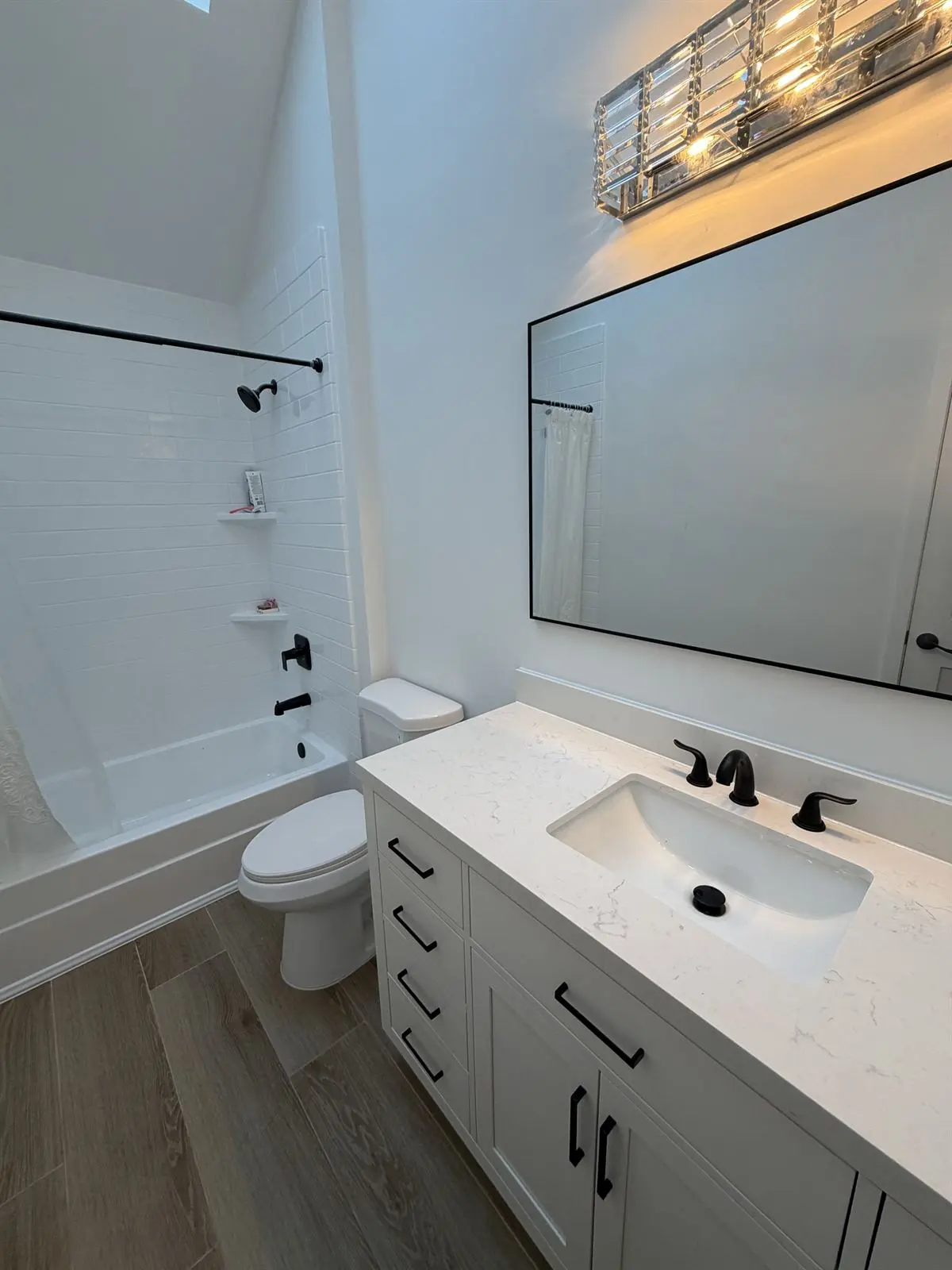 Bathroom vanity, mirror and light installation in Monmouth County NJ