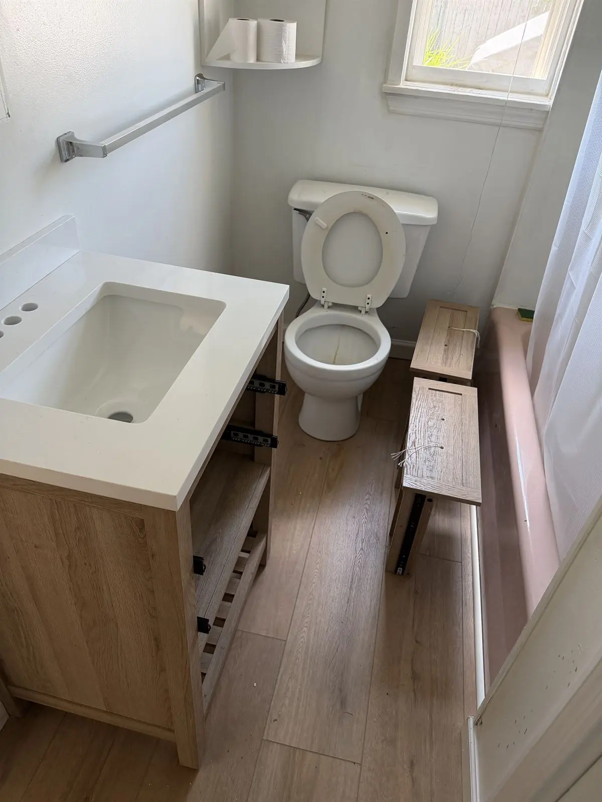 Bathroom vanity installation in Monmouth County NJ