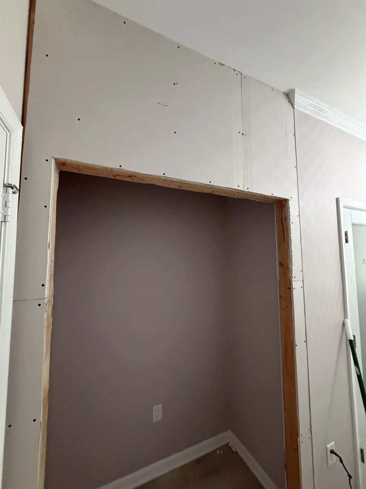 Drywall installation progress in Monmouth County NJ