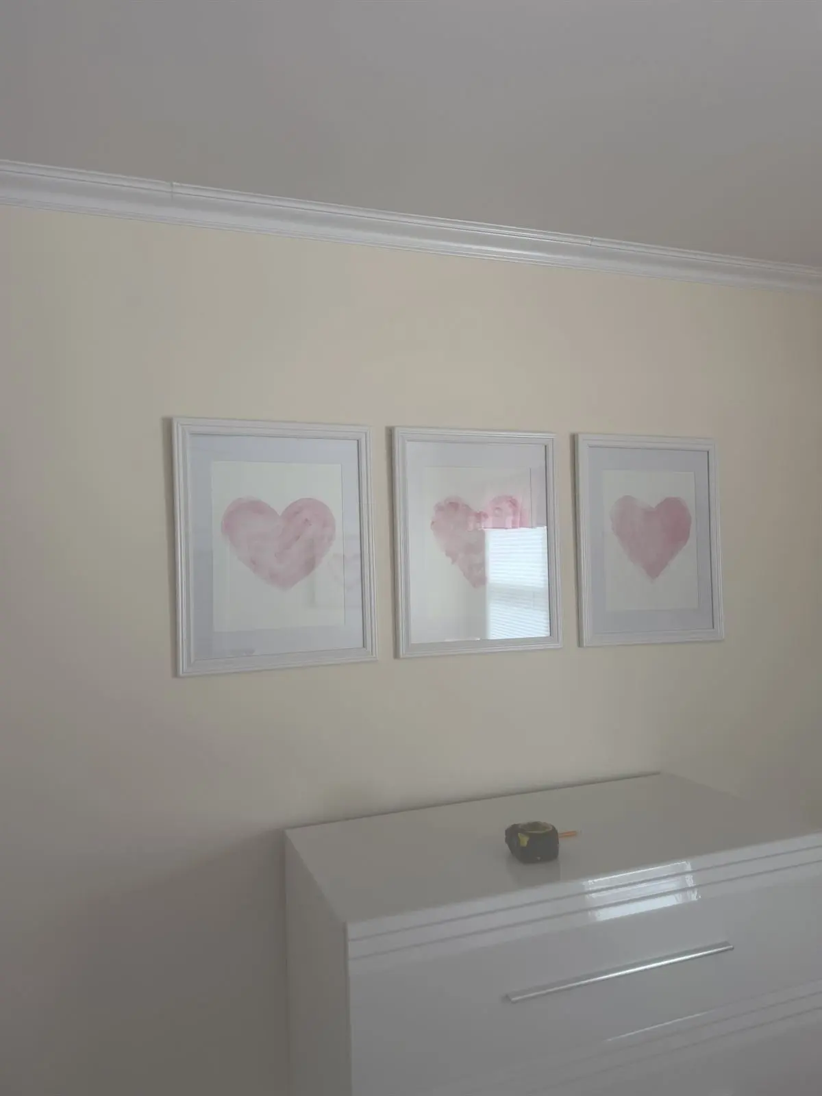 Pictures hung on wall in Monmouth County NJ
