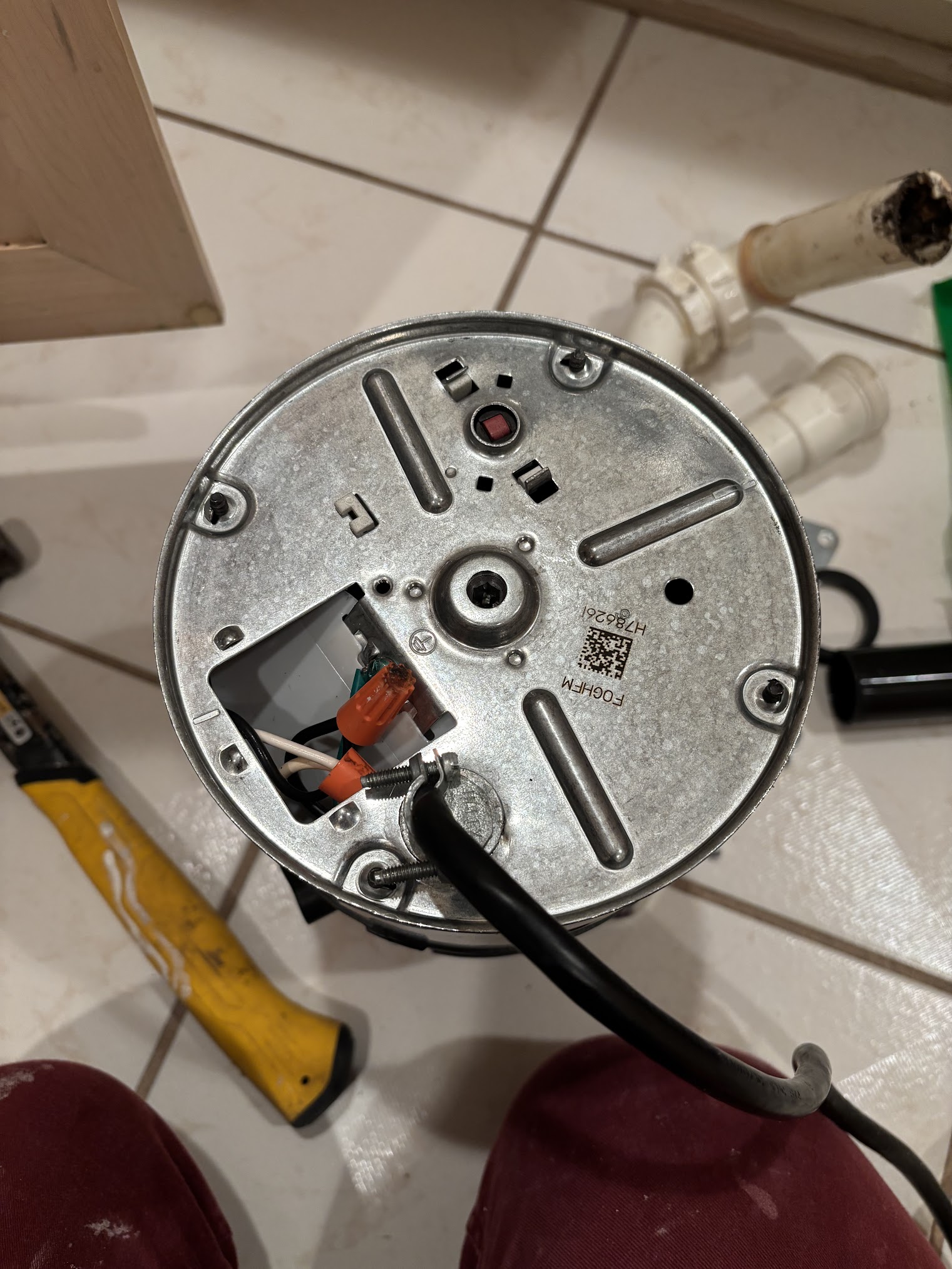 Garbage disposal electrical connection in Asbury Park NJ by Enjay Improvements