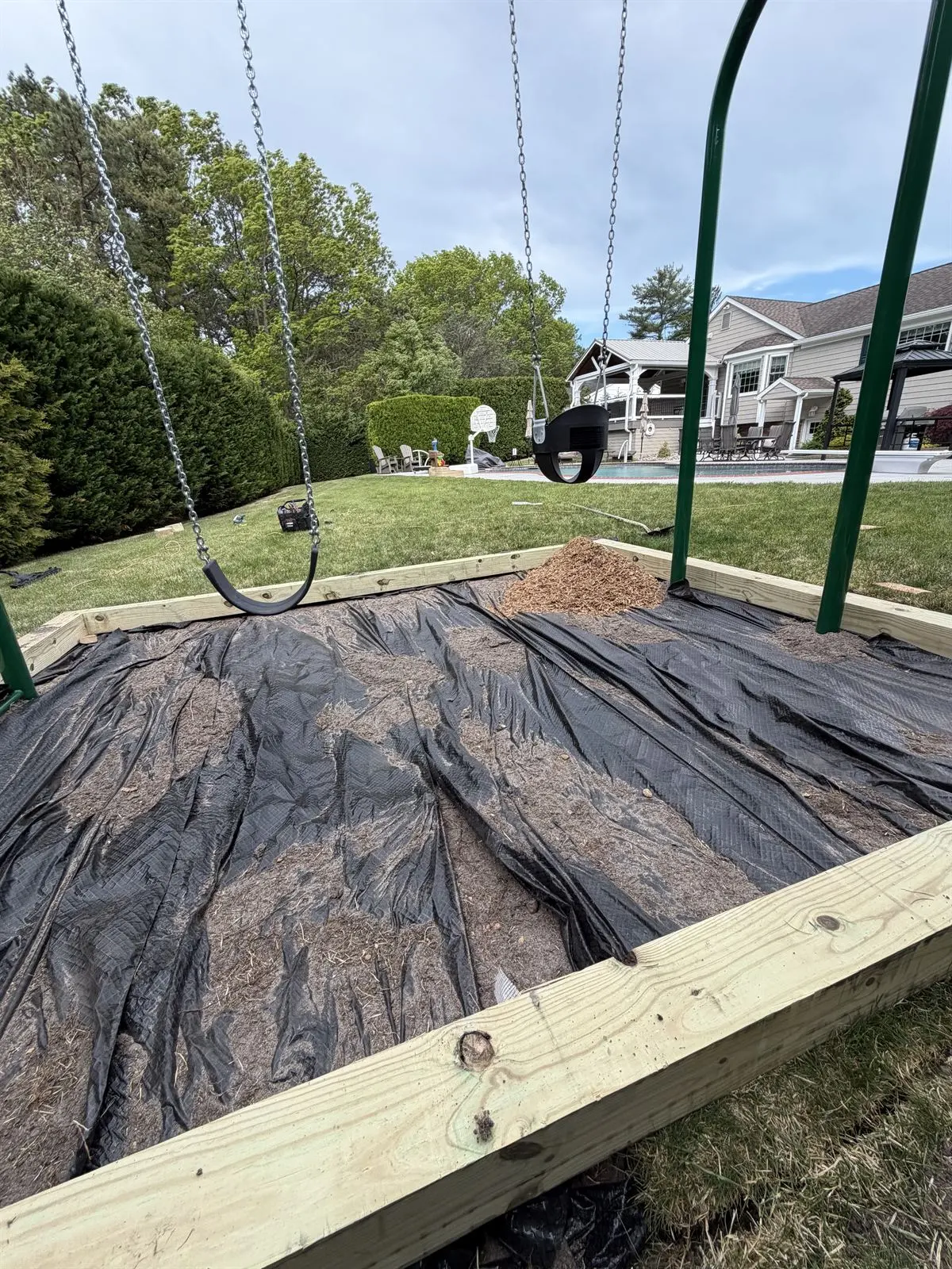 Playset installation in Monmouth County NJ