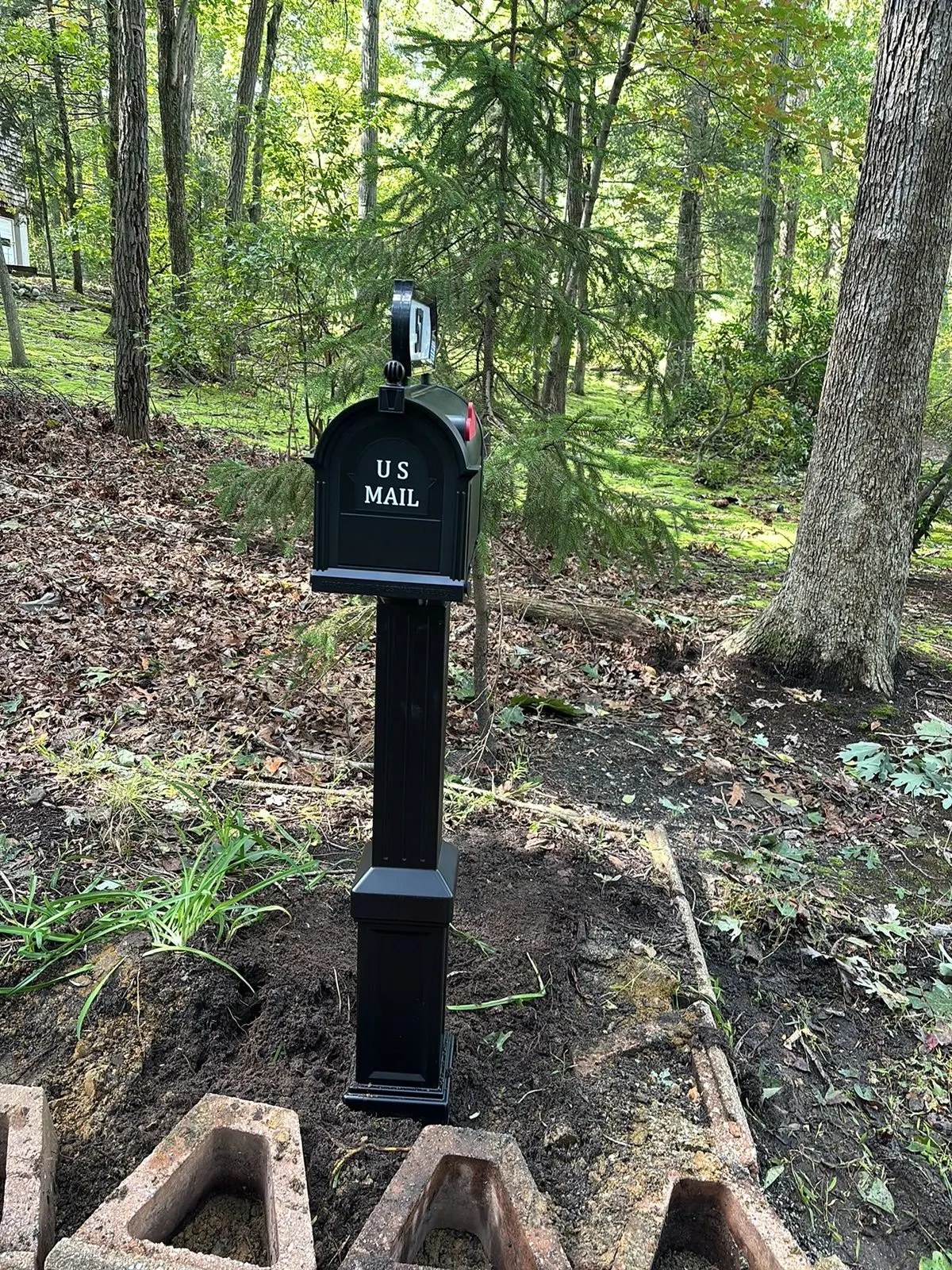 Black mailbox in Marlboro NJ