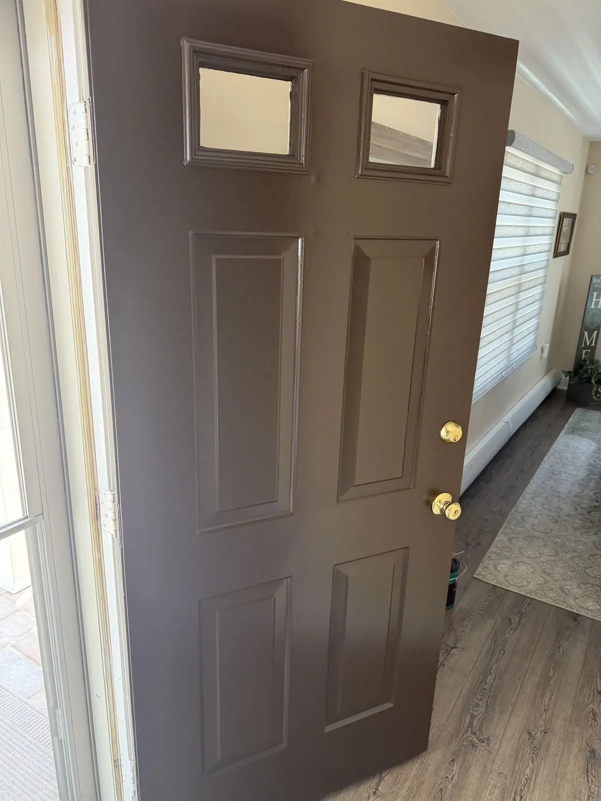 Interior door after painting in Monmouth County NJ