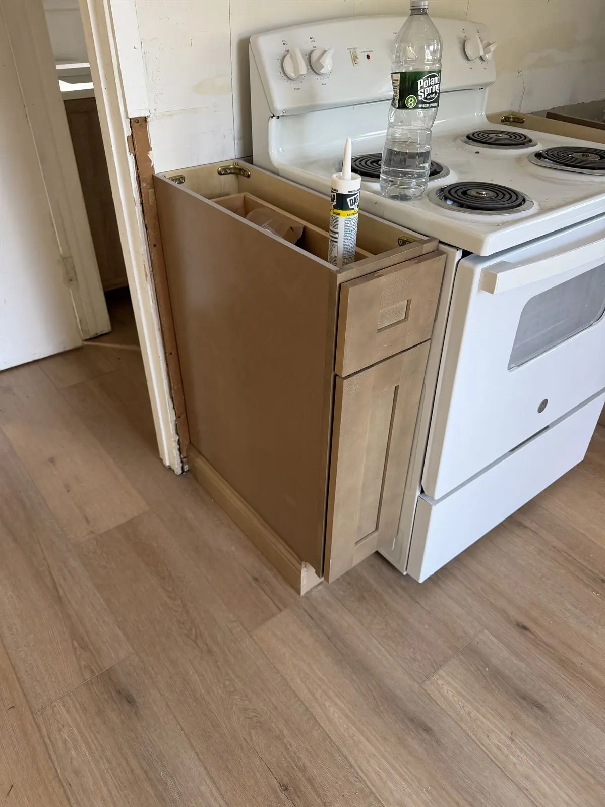 Kitchen base cabinet installation in Monmouth County NJ