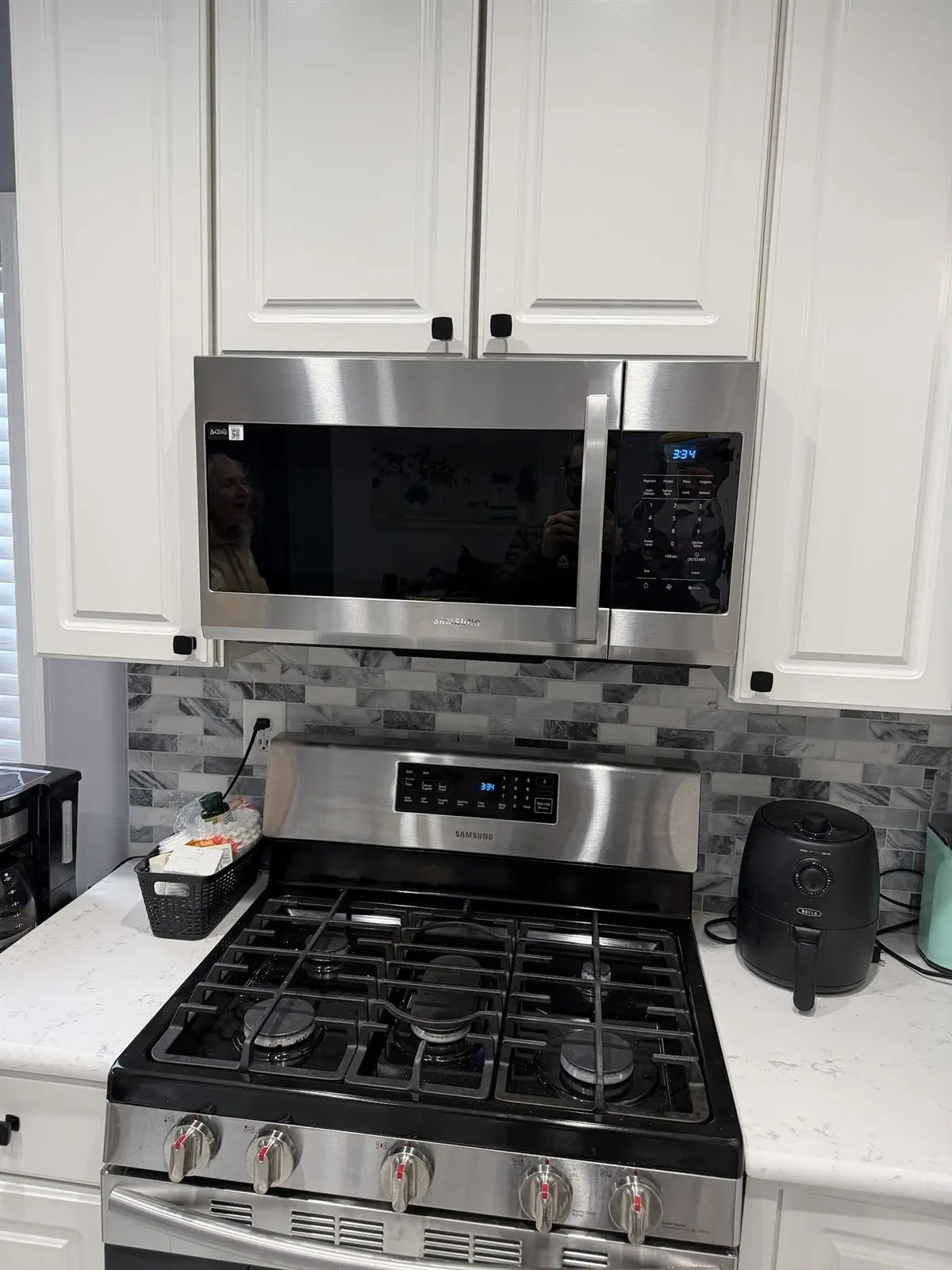 Over-the-range microwave installation in kitchen Monmouth County NJ