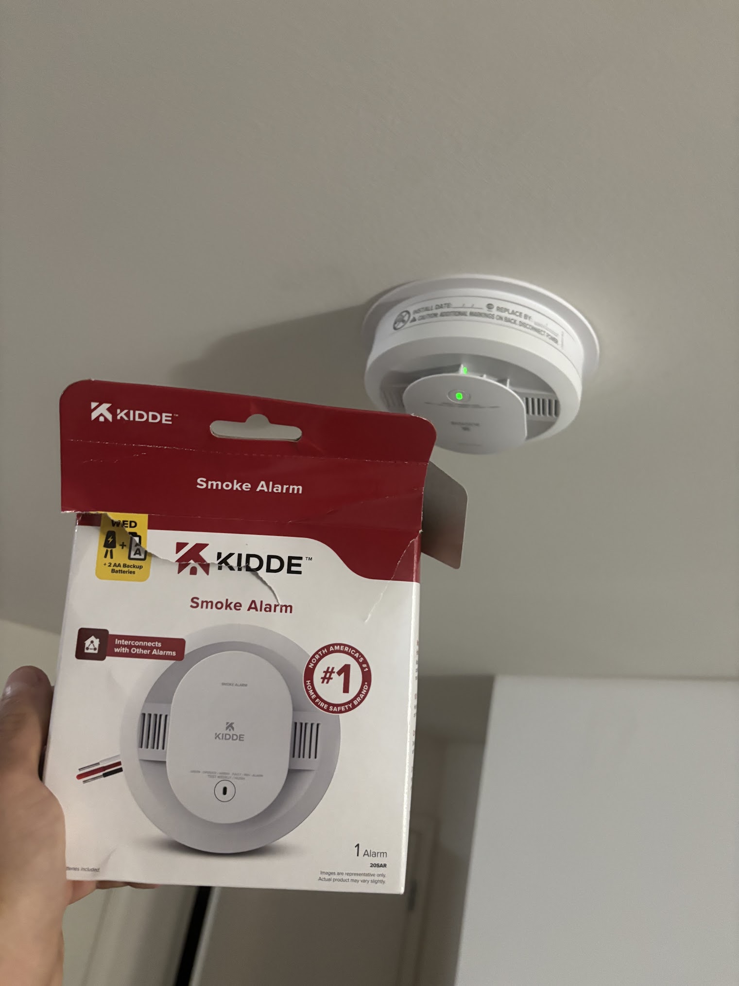 Smoke detector installation in Middletown NJ by Enjay Improvements