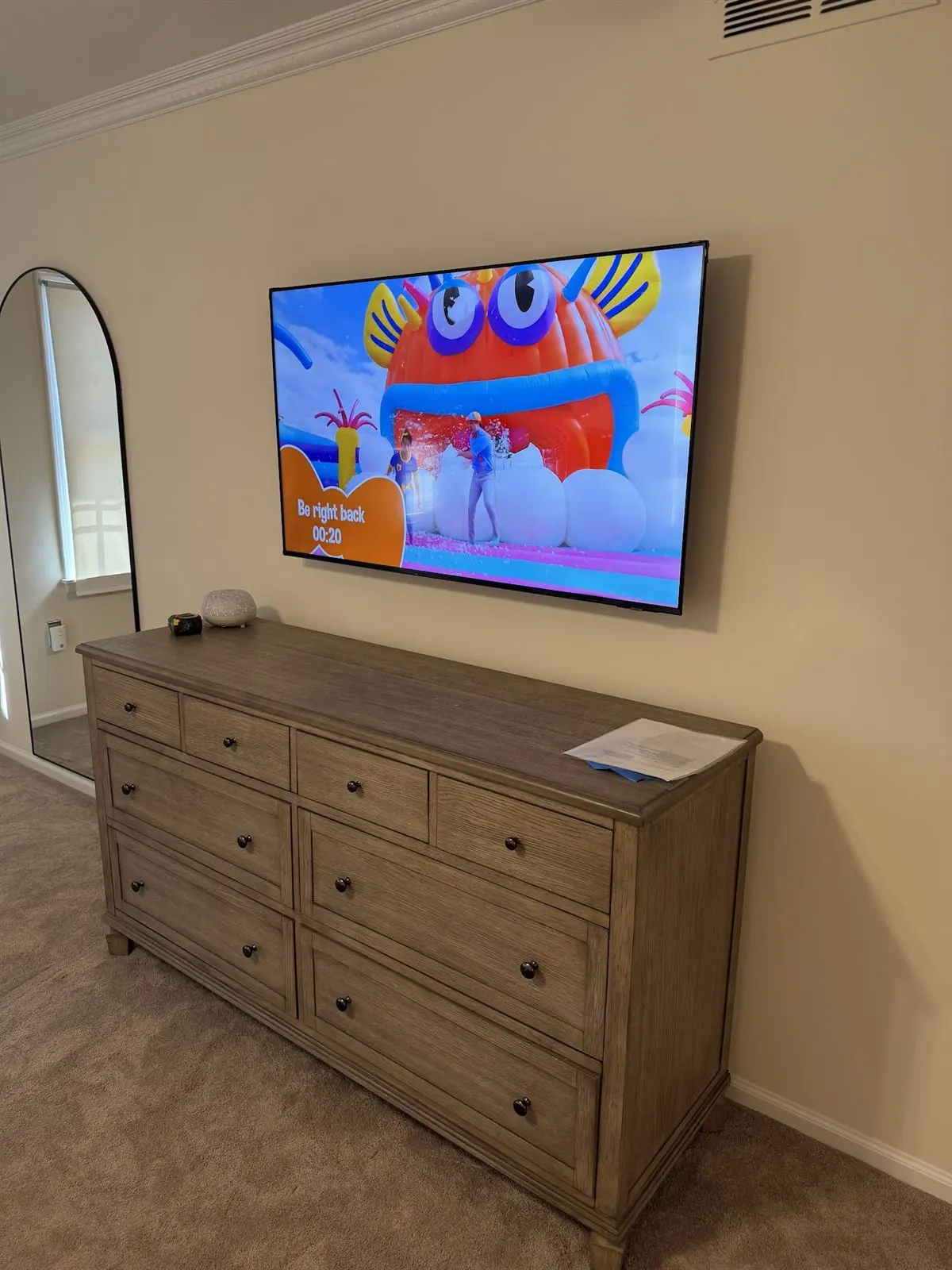 Bedroom TV mounting in Wall NJ