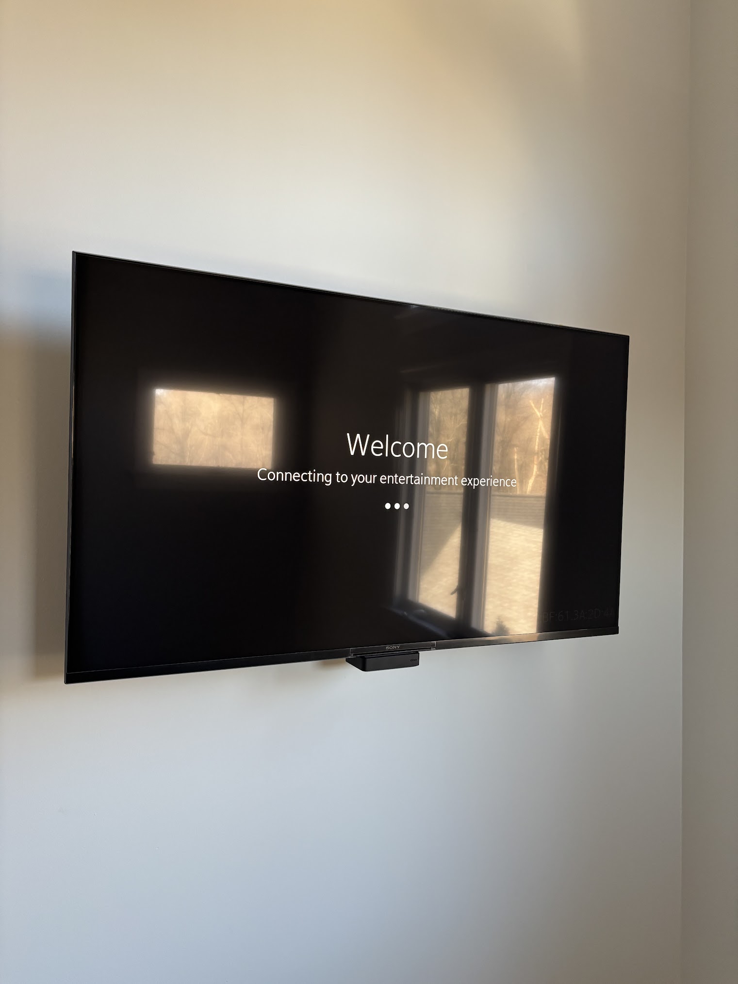 Office TV wall mount installation in Red Bank NJ by Enjay Improvements