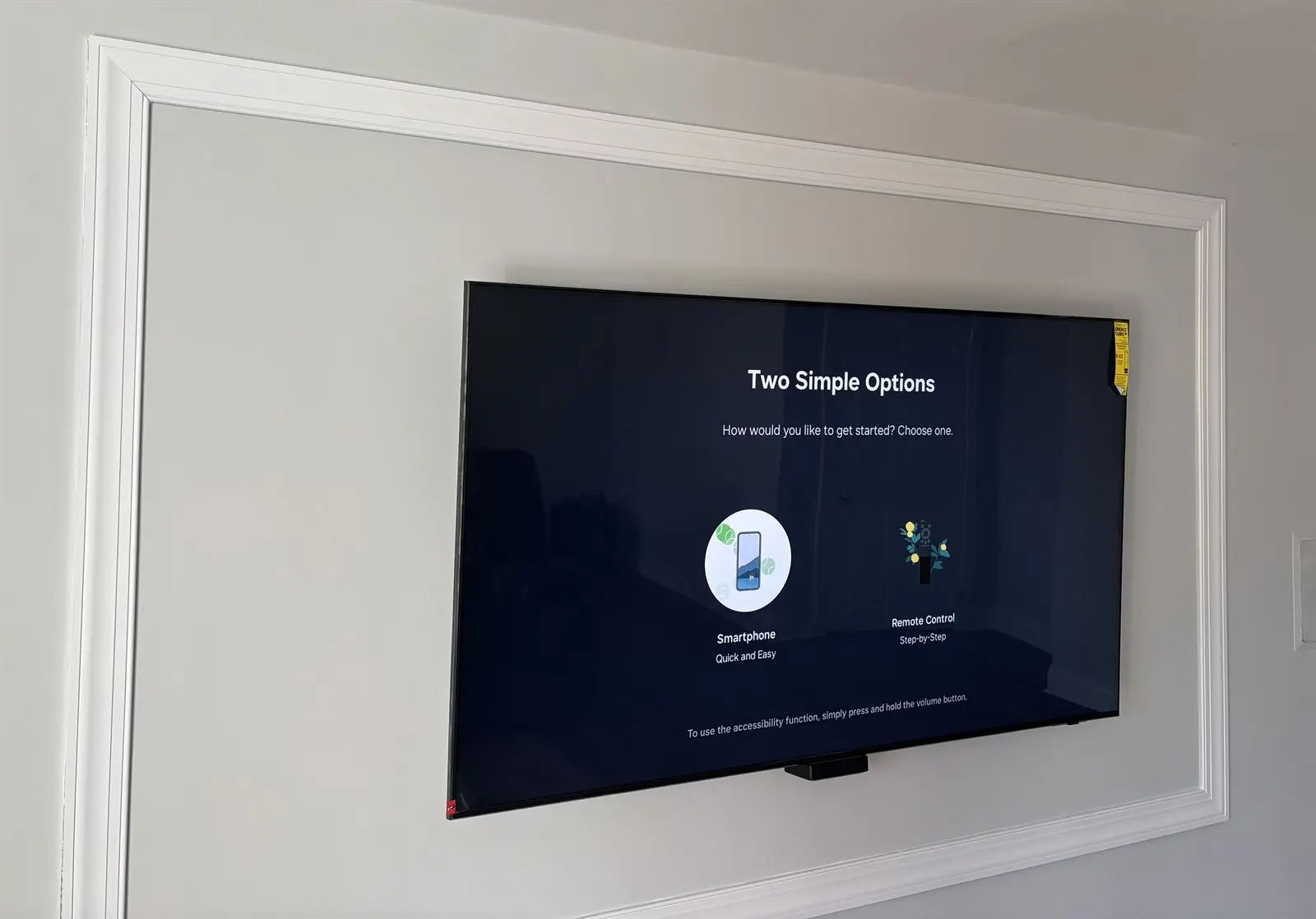 TV in molding frame in Monmouth County NJ