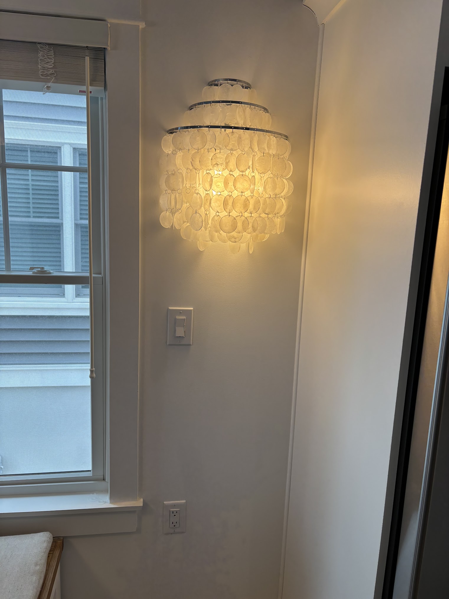 Wall sconce light fixture installation in Monmouth County NJ by Enjay Improvements